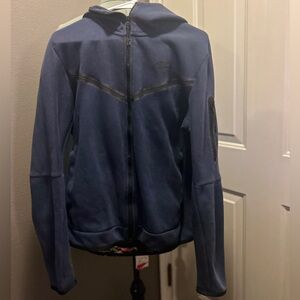 Men's Nike Sportswear Tech Fleece Full-Zip Hoodie Medium Blue Fading